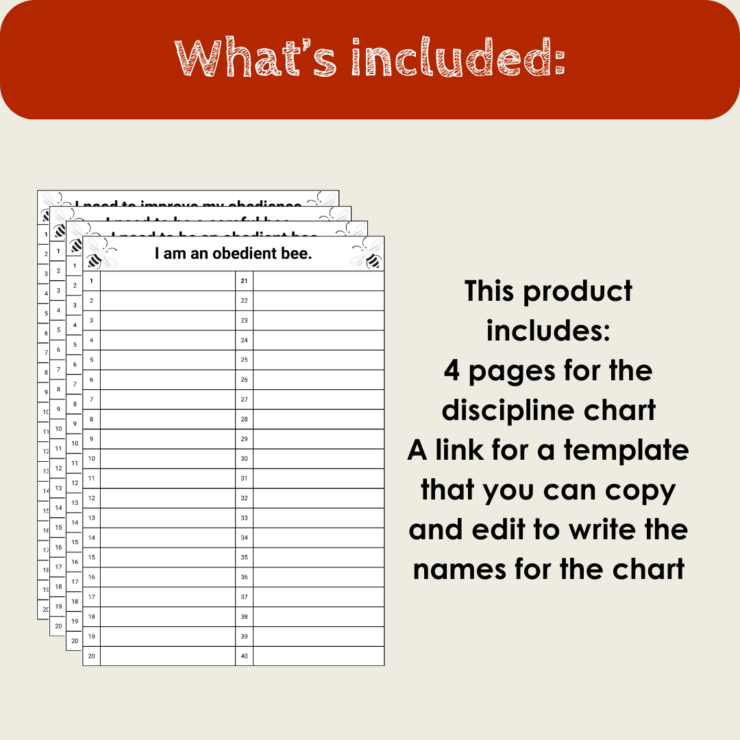 Classroom Discipline Chart