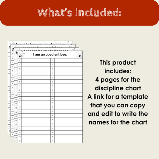 Classroom Discipline Chart