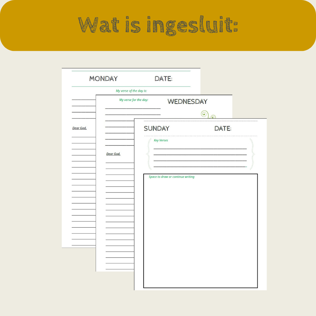 A5 Praat met die Here Journaal