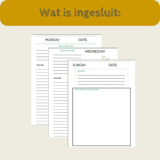 A5 Praat met die Here Journaal
