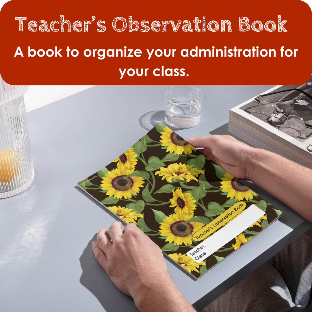 PDF-Teacher's Observation Book-Bee Theme